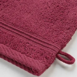 Serviette De Toilette|Douceur D'Intérieur 2 gants de toilette 15 x 21 cm eponge unie tendresse Rubis