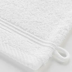 Serviette De Toilette|Douceur D'Intérieur 2 gants de toilette 15 x 21 cm eponge unie tendresse Blanc