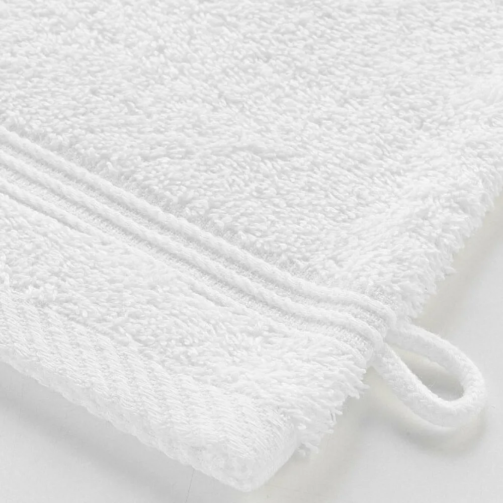 Serviette De Toilette|Douceur D'Intérieur 2 gants de toilette 15 x 21 cm eponge unie tendresse Blanc