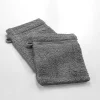 Douceur D'Intérieur 2 gants de toilette 15 x 21 cm eponge unie tendresse Anthracite