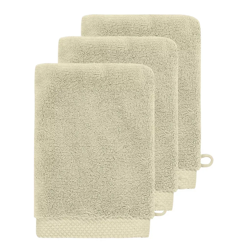 Gant De Toilette|Sensei Maison 3 gants de toilette Zéro Twist 560 g/m² Ficelle 16x22 cm SENSOFT