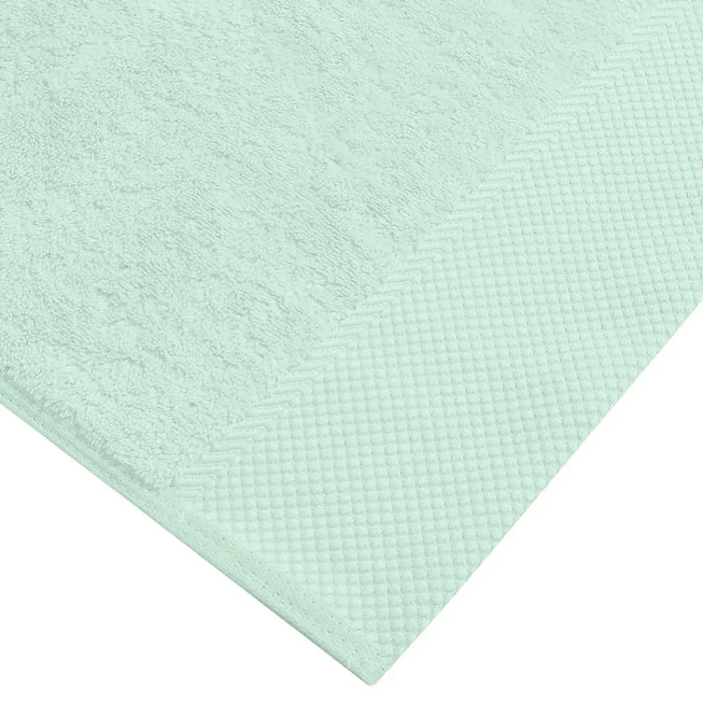 Serviette De Toilette|Sensei Maison 3 grandes serviettes invité Zéro Twist 560 g/m² Menthe 40x60 cm SENSOFT