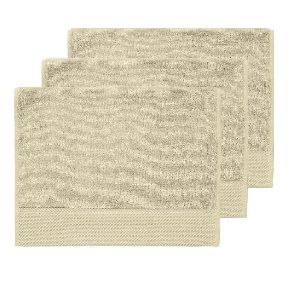 Sensei Maison 3 grandes serviettes invité Zéro Twist 560 g/m² Ficelle 40x60 cm SENSOFT
