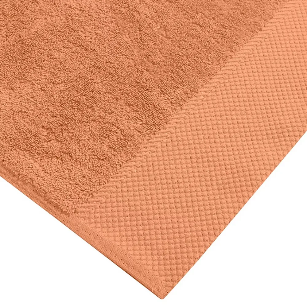 Sensei Maison 3 grandes serviettes invité Zéro Twist 560 g/m² Brique 40x60 cm SENSOFT