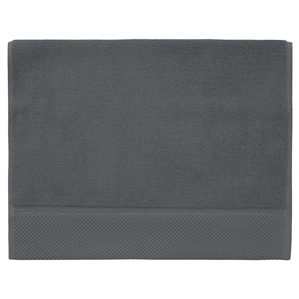 Serviette De Toilette|Sensei Maison 3 grandes serviettes invité Zéro Twist 560 g/m² Ardoise 40x60 cm SENSOFT