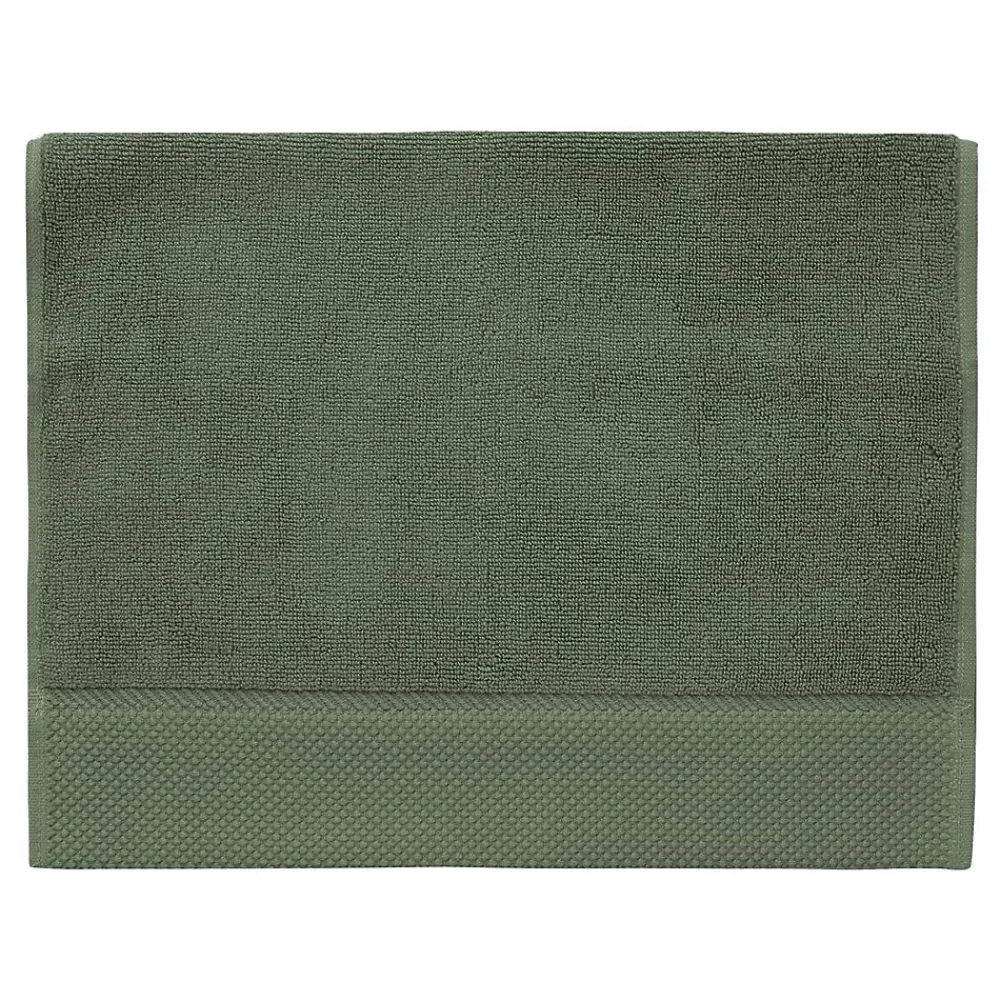 Serviette De Toilette|Sensei Maison 3 grandes serviettes invité Zéro Twist 560 g/m² Eucalyptus 40x60 cm SENSOFT