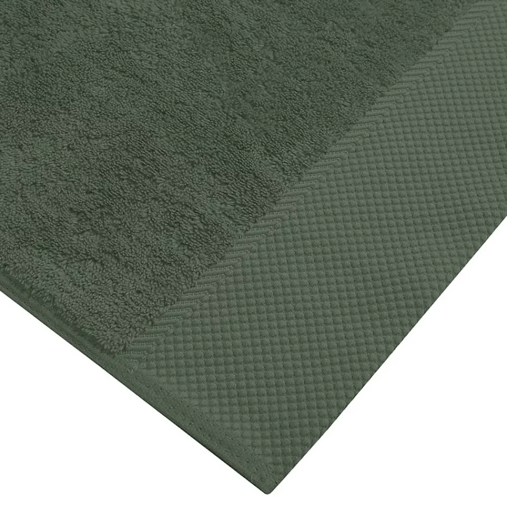 Serviette De Toilette|Sensei Maison 3 grandes serviettes invité Zéro Twist 560 g/m² Eucalyptus 40x60 cm SENSOFT