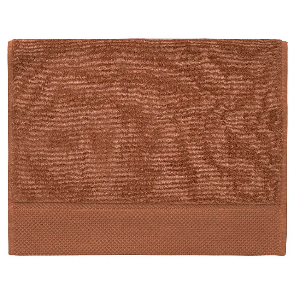 Serviette De Toilette|Sensei Maison 3 grandes serviettes invité Zéro Twist 560 g/m² Auburn 40x60 cm SENSOFT