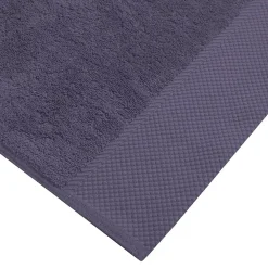 Serviette De Toilette|Sensei Maison 3 grandes serviettes invité Zéro Twist 560 g/m² Myrtille 40x60 cm SENSOFT