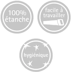 Panneau Mural De Salle De Bains|Schulte 2 panneaux muraux de salle de bains l.100 x H.210 cm, effet pierre beige, DecoDesign