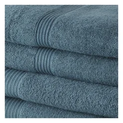 Todays Tools 2 Serviettes de bain TODAY 50x90 + 2 Draps de bain 70x130 cm 100% Coton - Paon