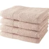 Serviette De Bain|Todays Tools 4 Serviettes de Bain50 x 100 cm - Rose des sables