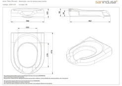 Abattant Wc|Sanindusa Abattant de WC a ouverture frontale PMR normes handicapé New WC Care blanc