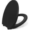 Cecipa Max Abattant de WC avec Système d'abaissement Automatique et Bouton-poussoir Mono-touche, en Forme de O, Abattant WC