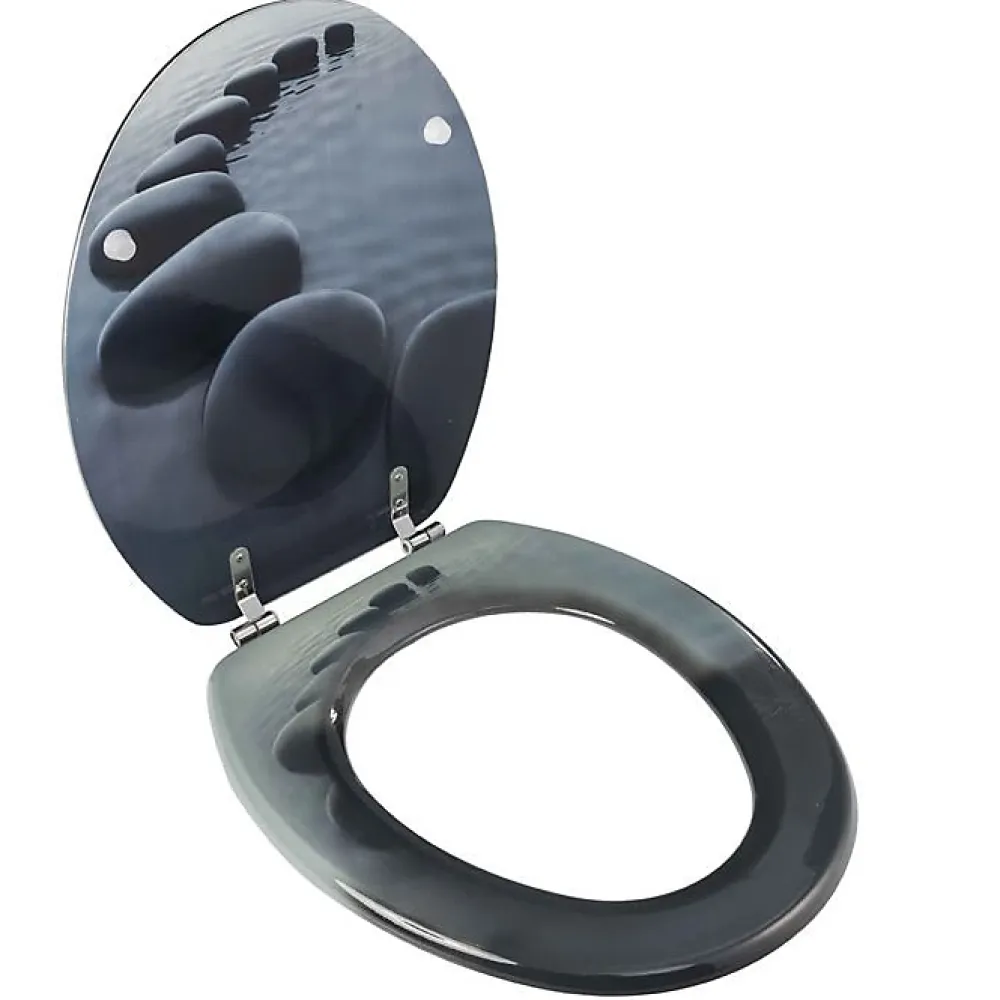Abattant Wc|MSV Abattant de wc modele chemin de galets