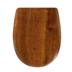 Olfa Abattant easy clip à descente assistée en chêne rustique mat (38x49.5 cm - Marron Clair)