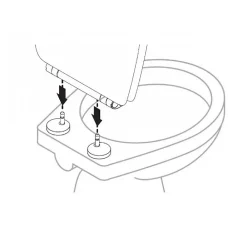 Olfa Abattant easy clip avec descente assistée feuilles de Piléa (49.5x38 cm - Blanc)