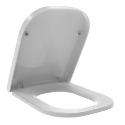 Abattant Wc|Kiamami Valentina Abattant En Thermoplastique Blanc Brillant Avec Fermeture Douce Et Déclipsage Rapide