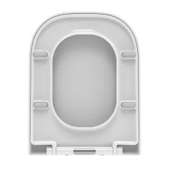 Abattant Wc|Kiamami Valentina Abattant En Thermoplastique Blanc Brillant Avec Fermeture Douce Et Déclipsage Rapide