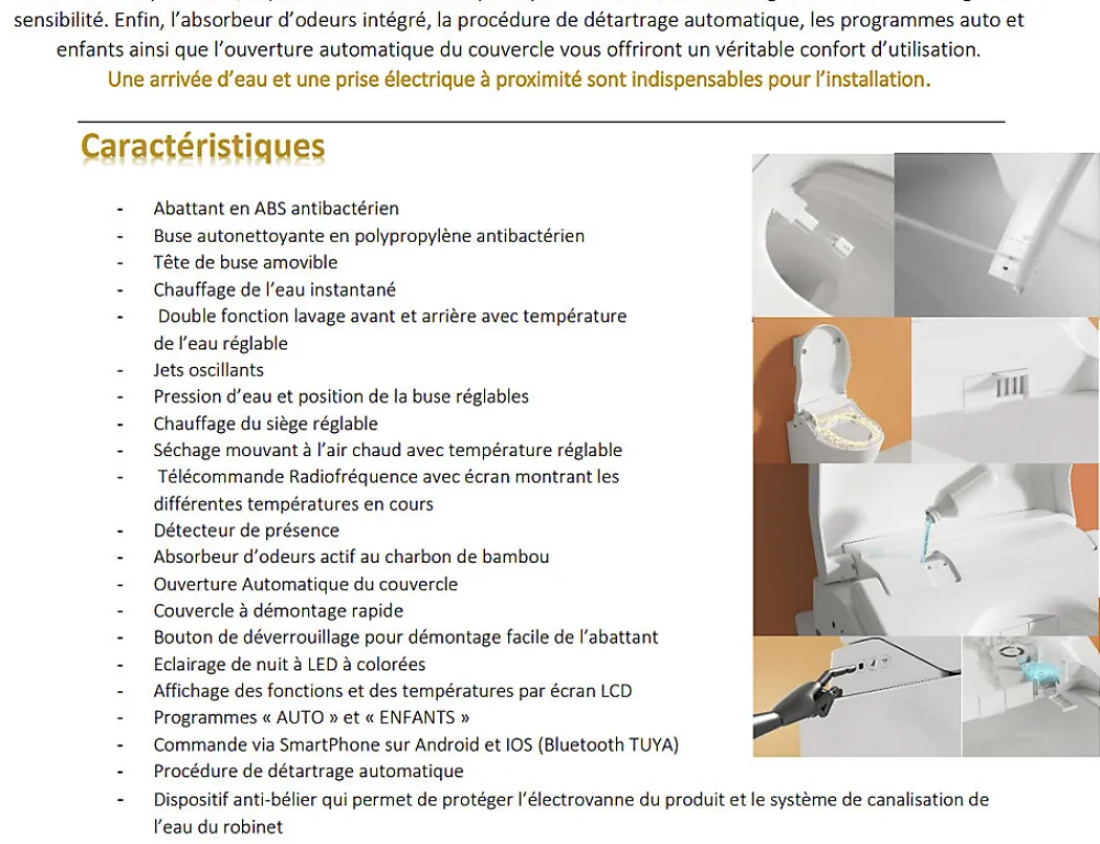 Toptoilet Abattant japonais Luxe Ultimate