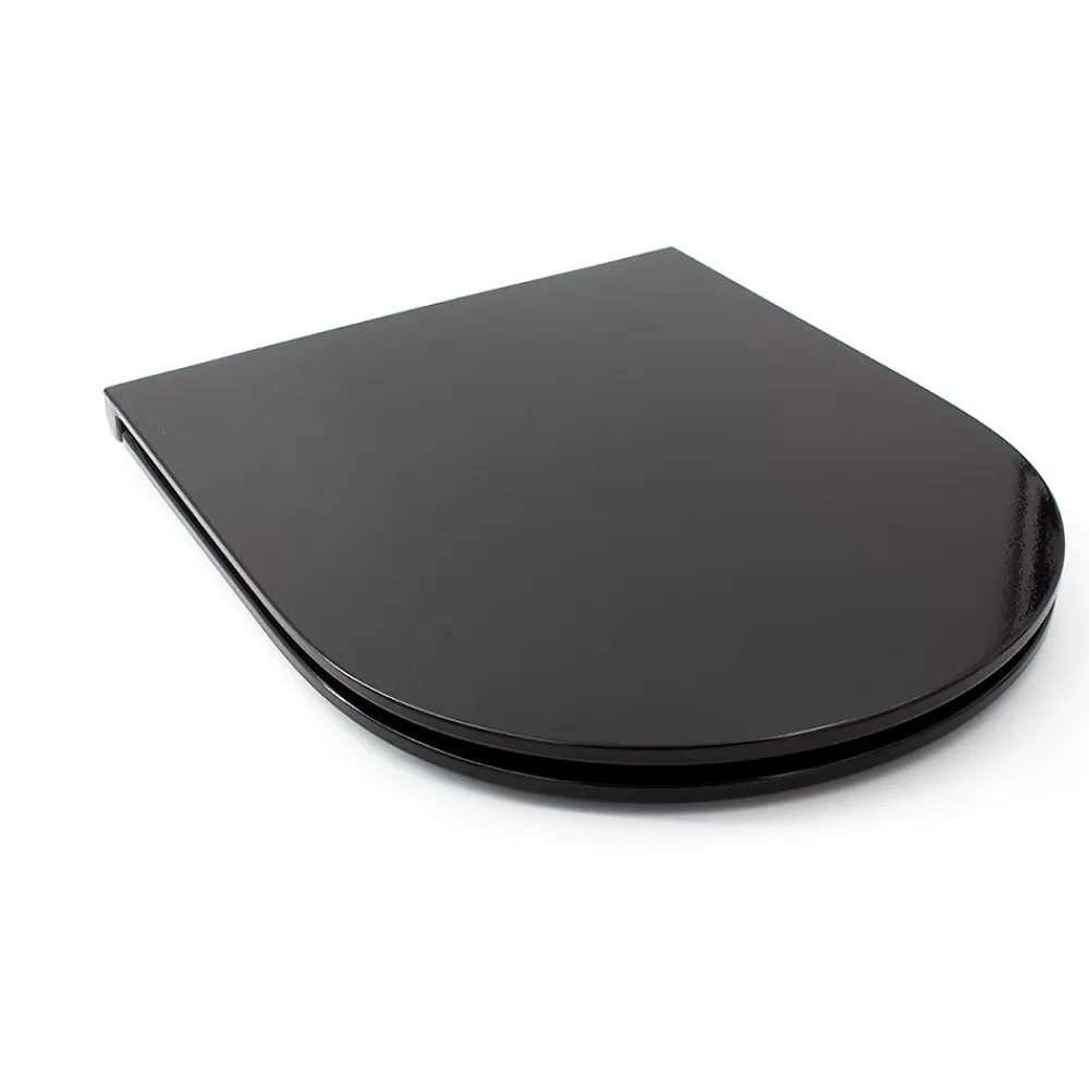 Gelco Design Abattant pour wc déclipsable flat noir