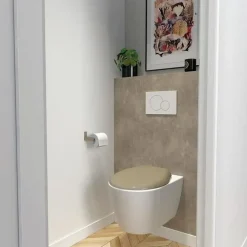 Abattant Wc|Gelco Design Abattant pour wc marina mouse taupe