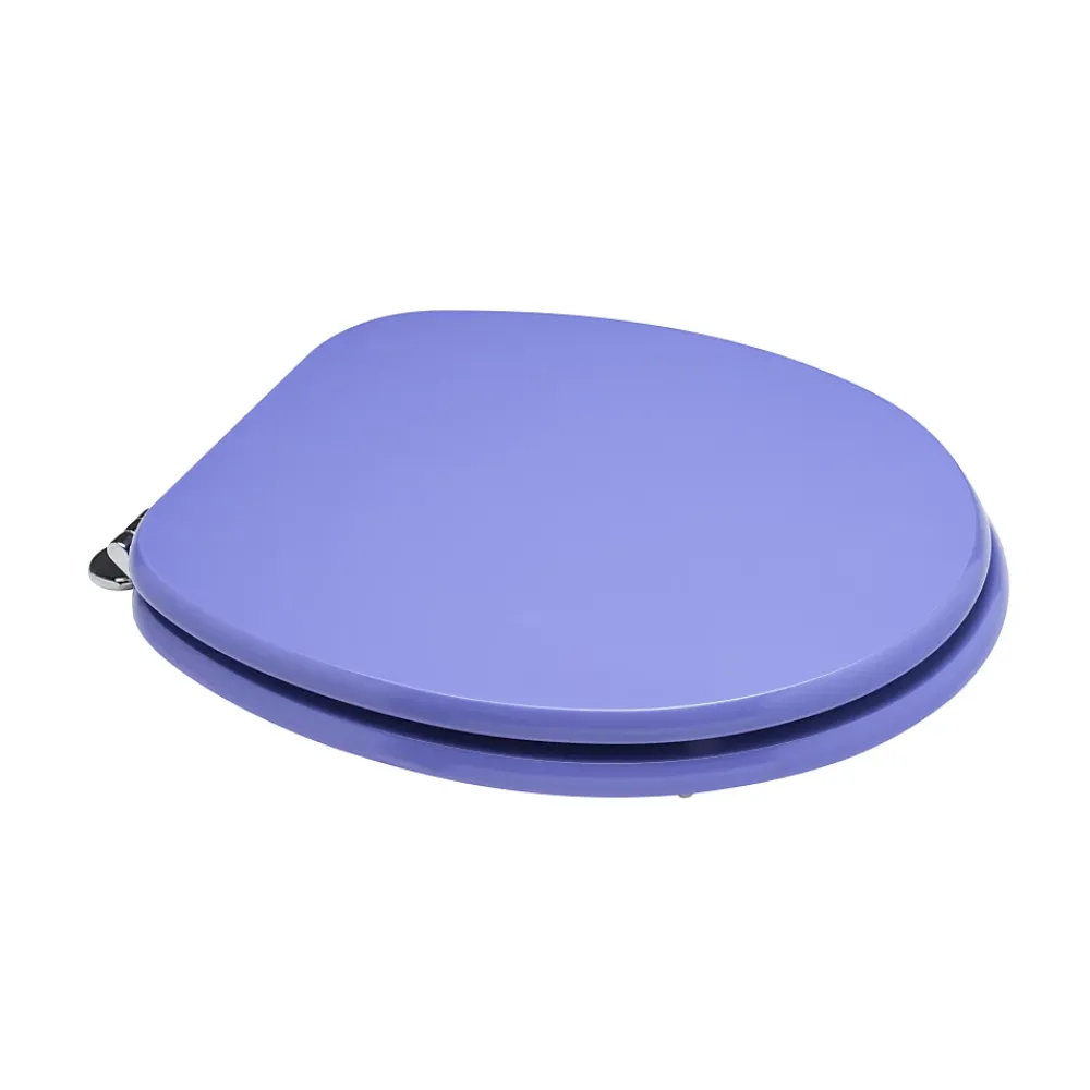 Kiamami Valentina Abattant Universel Pour Toilettes En Mdf Finition Lilas Avec Charnières Métalliques