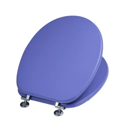 Kiamami Valentina Abattant Universel Pour Toilettes En Mdf Finition Lilas Avec Charnières Métalliques