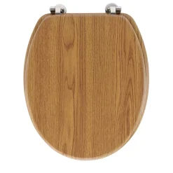 Abattant Wc|Douceur D'Intérieur Abattant wc - - Effet bois (45x37.5 cm - Marron Brun)