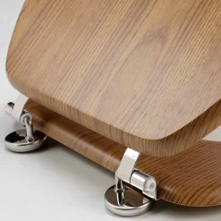 Abattant Wc|Douceur D'Intérieur Abattant wc - - Effet bois (45x37.5 cm - Marron Brun)