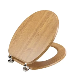 Abattant Wc|Douceur D'Intérieur Abattant wc - - Effet bois (45x37.5 cm - Marron Brun)