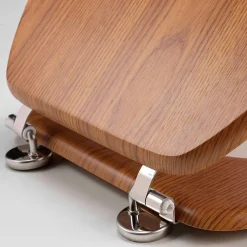 Abattant Wc|Douceur D'Intérieur Abattant wc - - Effet bois (45x37.5 cm - Marron Brun)