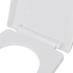 Vidaxl Abattant WC à fermeture en douceur Libération rapide Carré