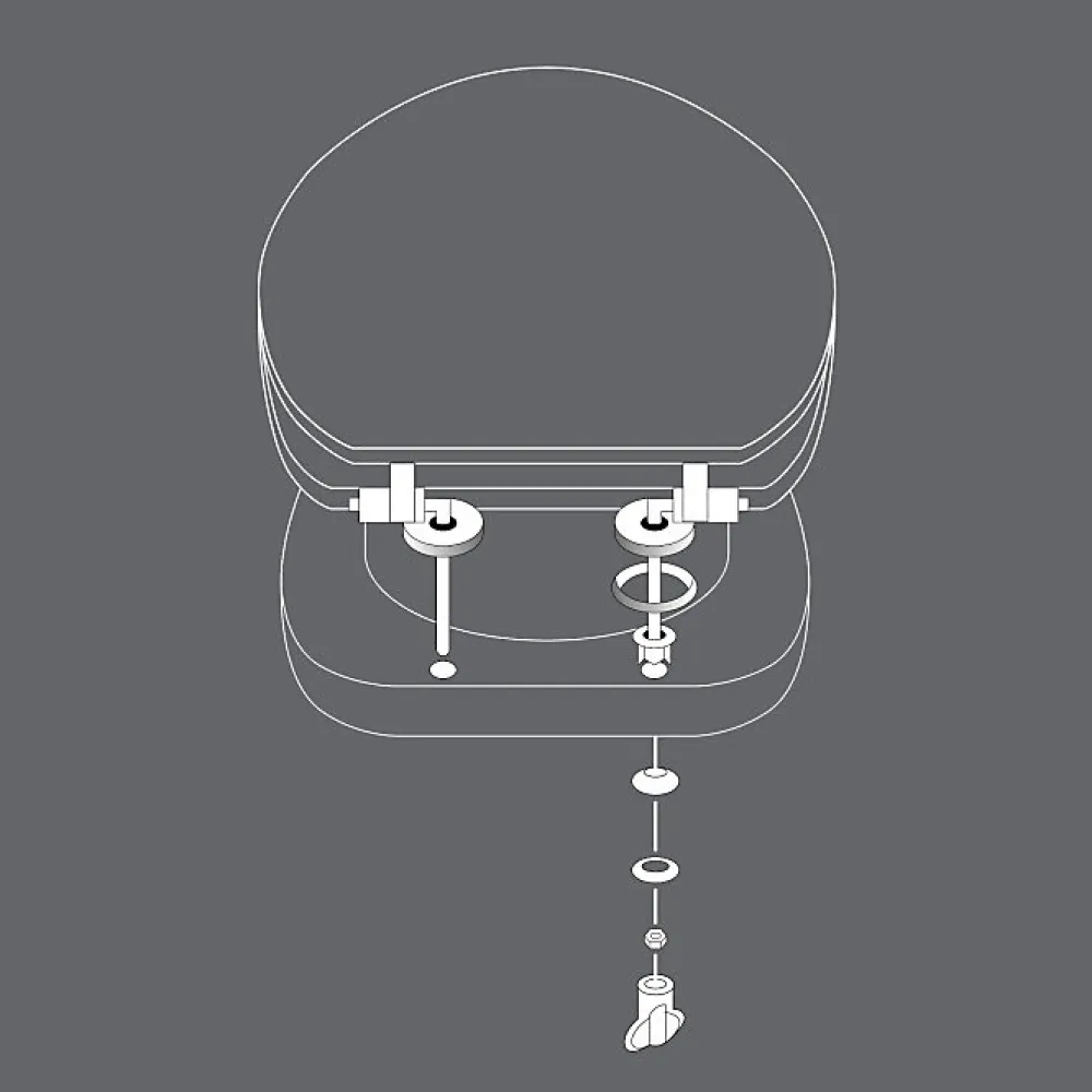 Abattant Wc|Douceur D'Intérieur Abattant WC 37.5 x 46 cm en MDF imprimé Jade