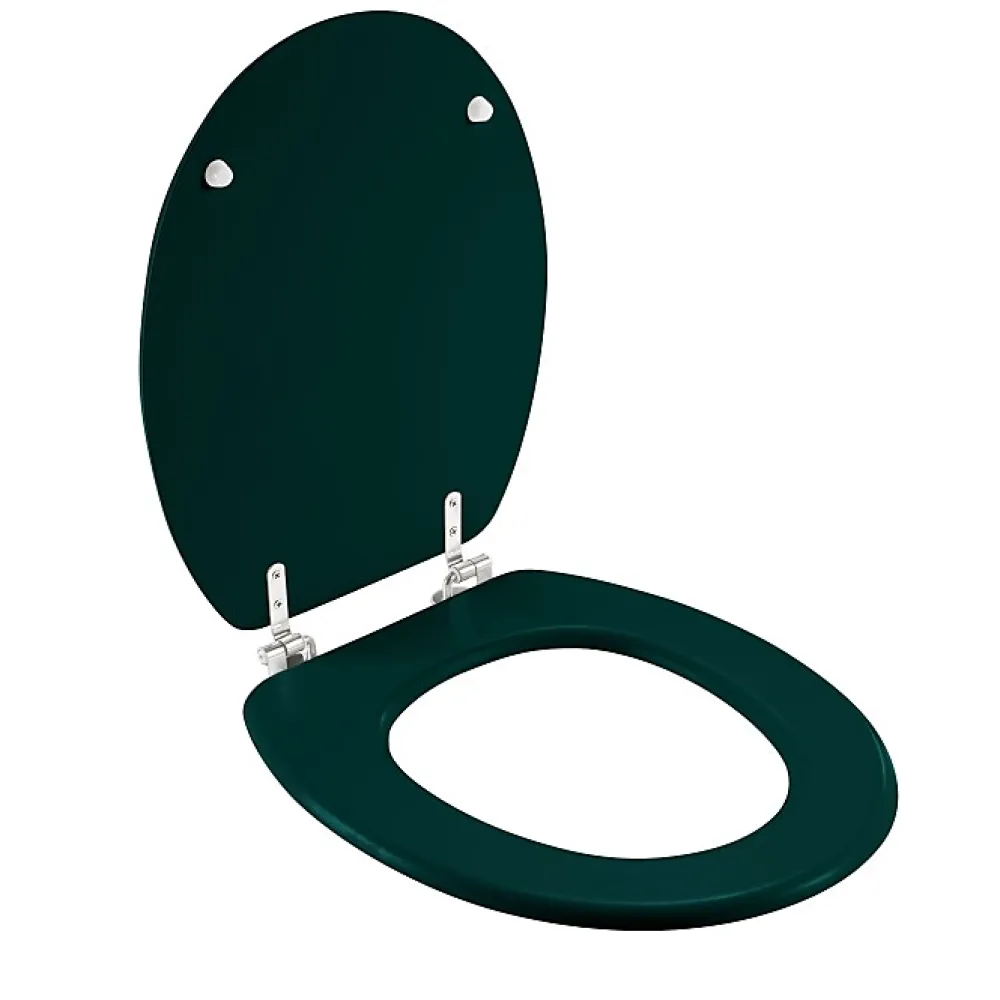 Abattant Wc|Douceur D'Intérieur Abattant WC 37.5 x 46 cm en MDF imprimé Jade