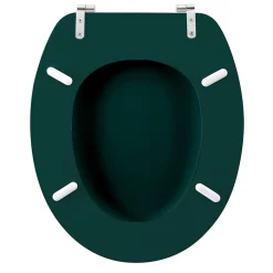 Abattant Wc|Douceur D'Intérieur Abattant WC 37.5 x 46 cm en MDF imprimé Jade