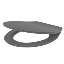 Abattant Wc|Allibert Abattant WC Slimeo en MDF coloris gris brillant avec frein de chute