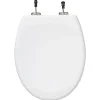 5Five Abattant WC antibactérien blanc à clipser avec frein de chute