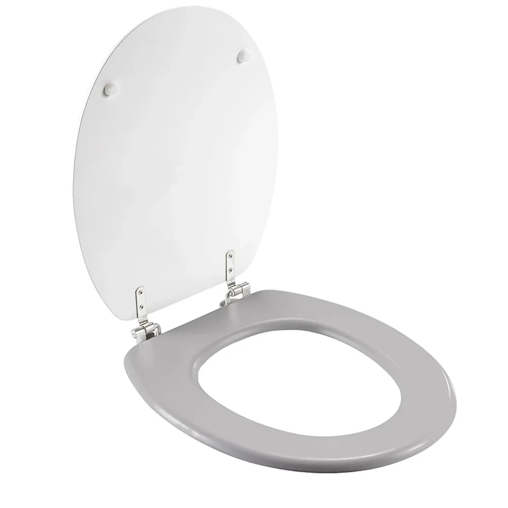 Douceur D'Intérieur Abattant wc aux impressions tropicales (37x47 cm - Gris)