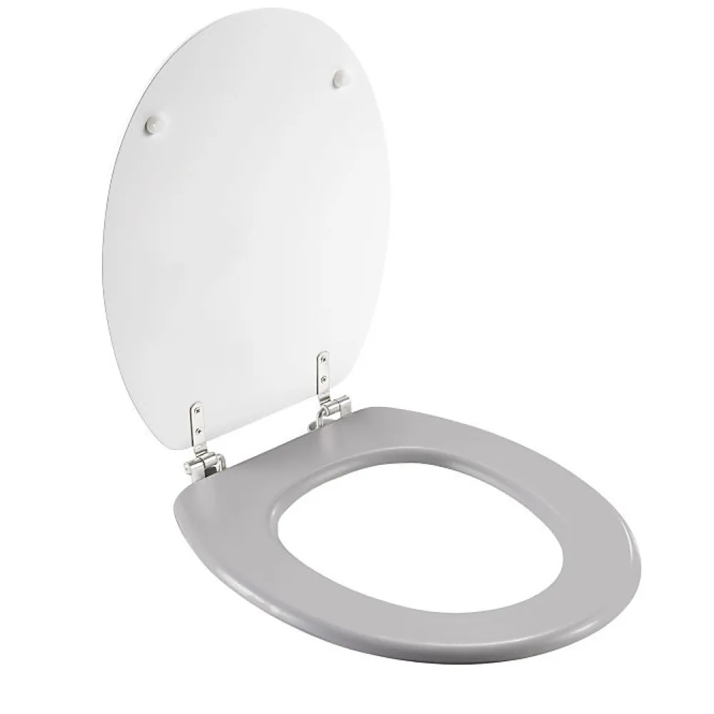 Douceur D'Intérieur Abattant wc aux impressions tropicales (37x47 cm - Gris)