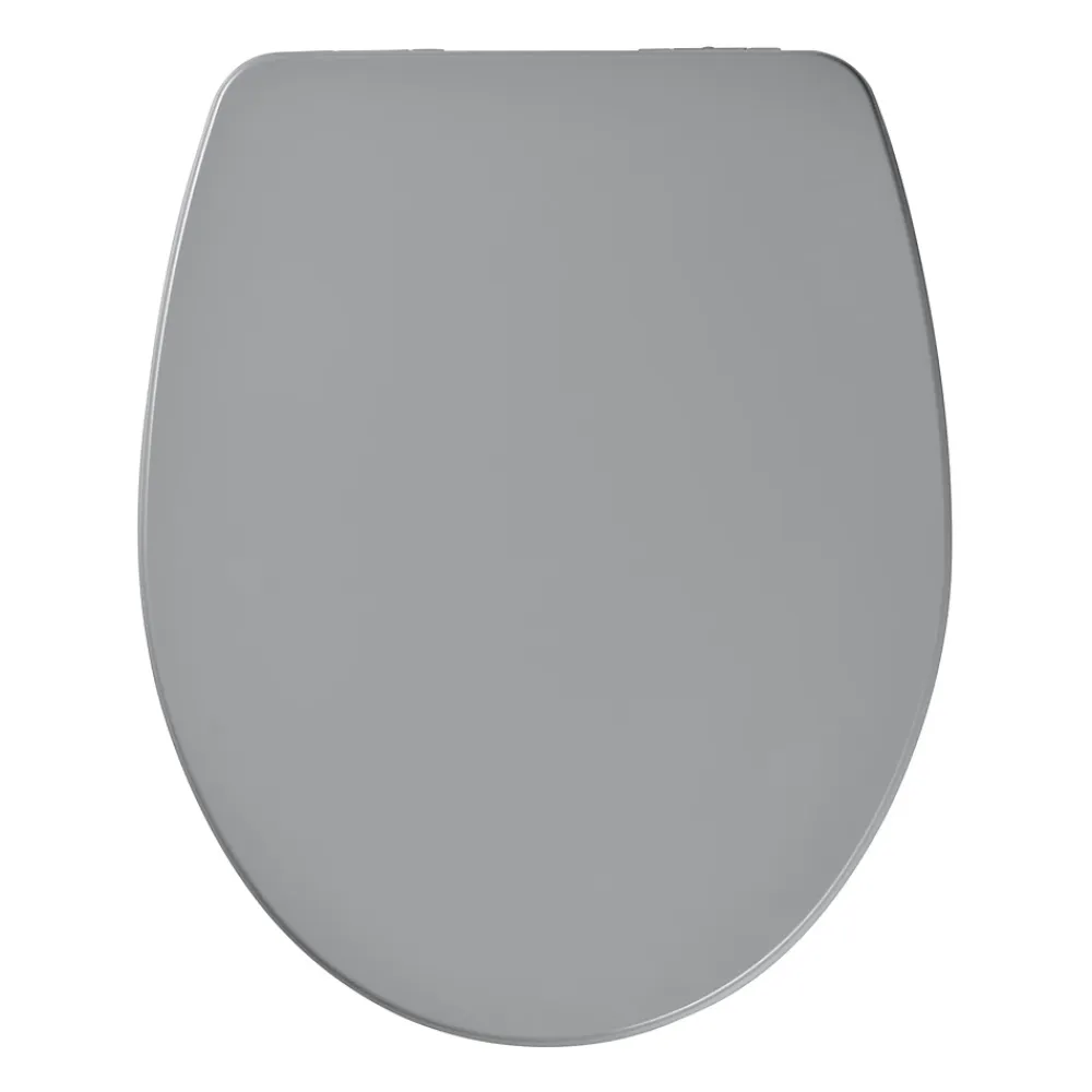 GoodHome Abattant WC avec frein de fermeture, gris, Morava