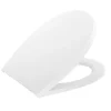Planète Bain Abattant WC blanc de forme ovale en Polypropylène - Delfi
