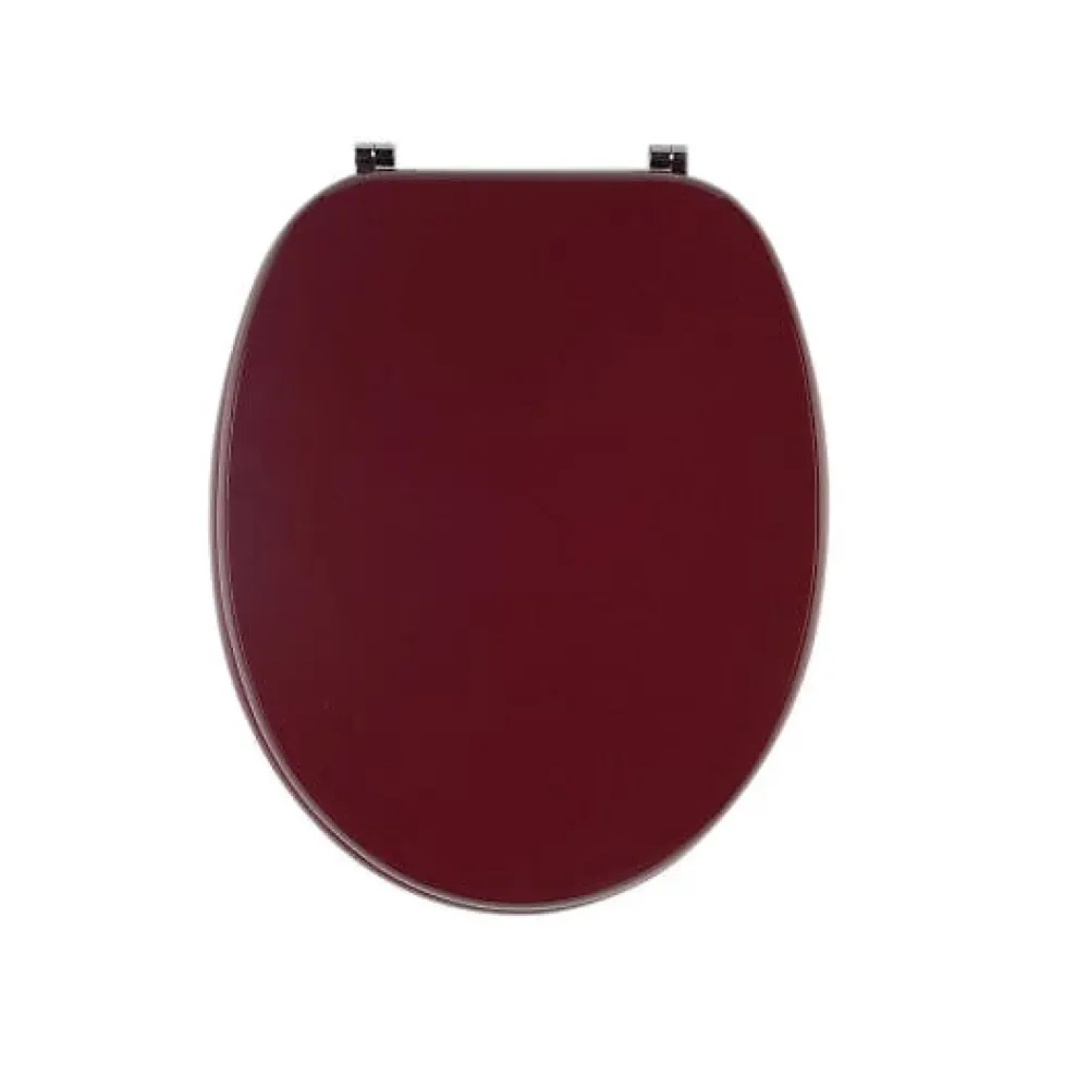 Kiamami Valentina Abattant Wc Bordeaux Mat En Mdf Compatibilité Universelle