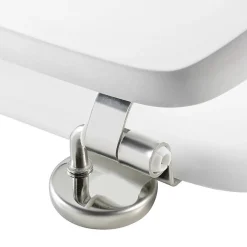 Douceur D'Intérieur Abattant wc charnieres metal 37.5 x 46 cm mdf imprime kelly Blanc