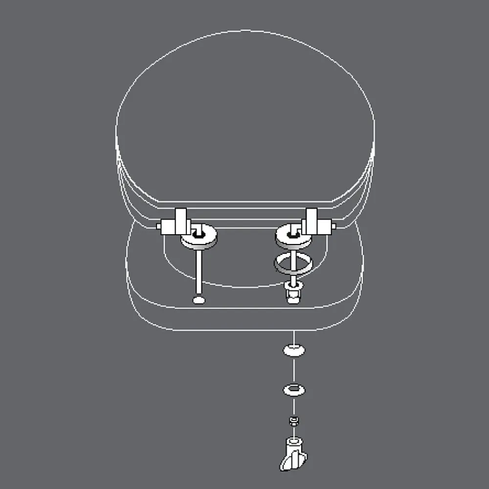 Abattant Wc|Douceur D'Intérieur Abattant WC charnières métal imprimé MARBRE