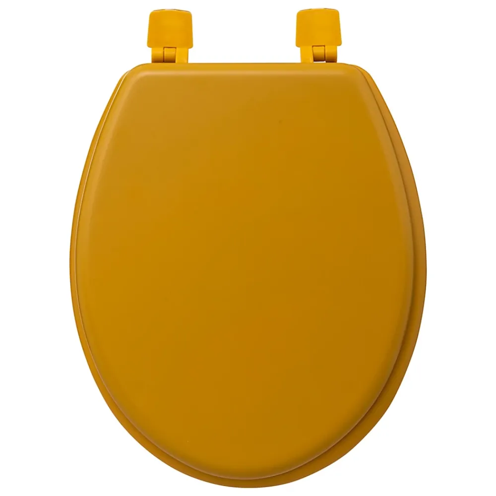 5Five Abattant WC coloris jaune moutarde à fermeture standard, Colors