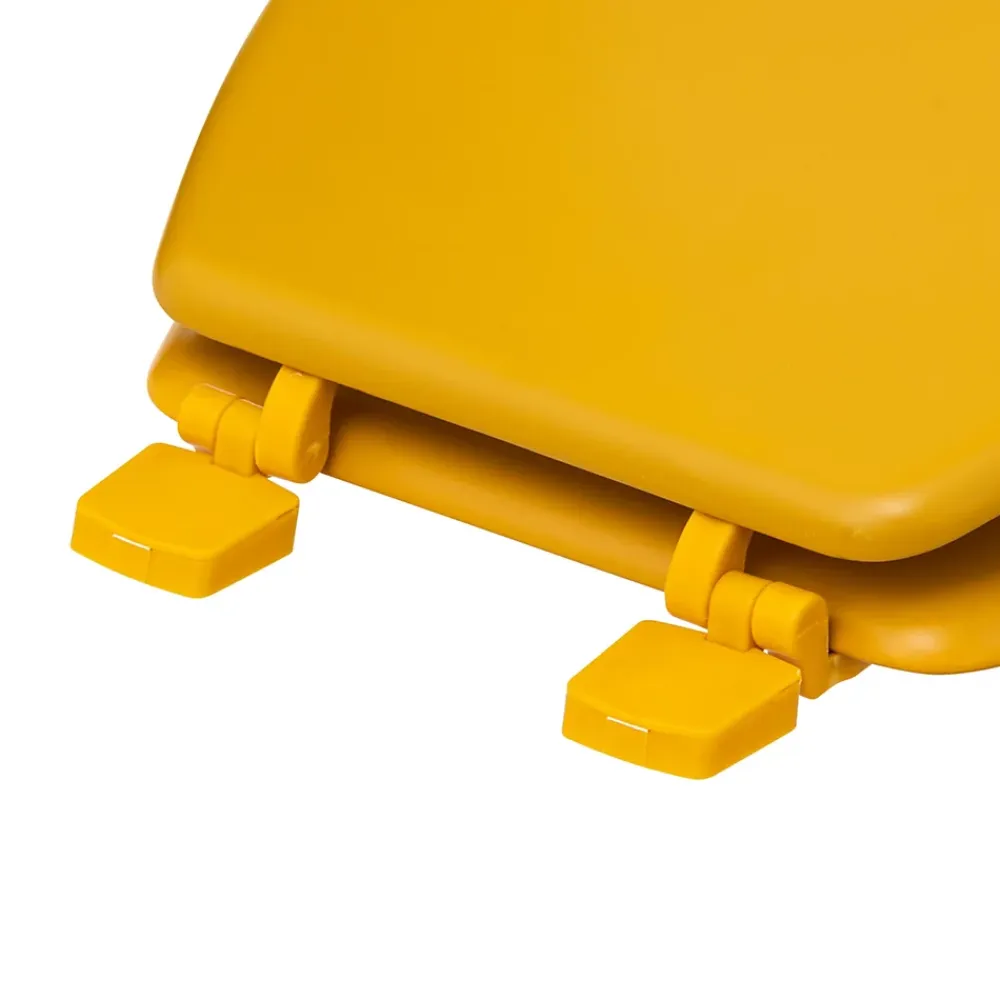 5Five Abattant WC coloris jaune moutarde à fermeture standard, Colors