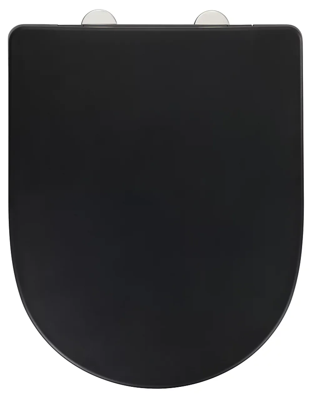 Abattant WC déclipsable noir avec frein de chute Exclusive