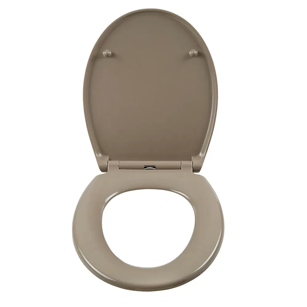 Abattant Wc|GoodHome Abattant WC Diani avec frein de chute taupe