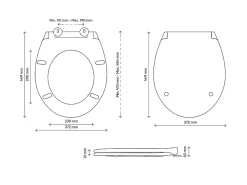 Abattant Wc|GoodHome Abattant WC Diani avec frein de chute galet